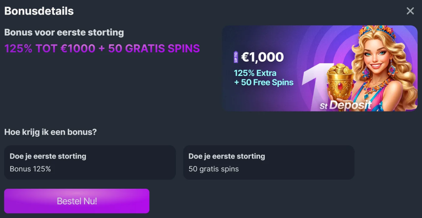 BravoPlay Casino Welkomstbonus